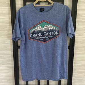 Prarie Mountain heathered blue Grand Canyon mountain T-shirt size M cotton poly